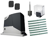 Автоматика для откатных ворот NICE RD400KITFULL-LN7-BT, комплект: привод, лампа, 2 пульта, Bluetooth-модуль, 7 реек