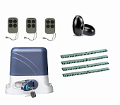 Автоматика для откатных ворот KSL-800 KIT-FK4-Т3, комплект: привод, 3 пульта, фотоэлементы, 4 рейки