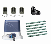 Автоматика для откатных ворот KSL-800 KIT-FK6-Т3, комплект: привод, 3 пульта, фотоэлементы, 6 реек