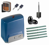 Автоматика для откатных ворот SL1000AC.M FULL-A5-BT, комплект: привод, 2 пульта, Bluetooth-модуль, фотоэлементы, лампа, 5 реек