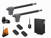 Автоматика для распашных ворот ATW-400KIT FULL-K1-BT-Т3, комплект: 2 привода, блок управления,  3 пульта, фотоэлементы, лампа, Bluetooth-модуль