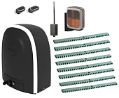 Автоматика для откатных ворот ALUTECH RTO-500MKIT-L8-BT, комплект: привод, сигнальная лампа, 2 пульта, Bluetooth-модуль, 8 реек