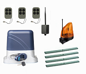 Автоматика для откатных ворот KSL-1300 KIT-L1K4-BT-Т3, комплект: привод, 3 пульта, Bluetooth-модуль, лампа, 4 рейки