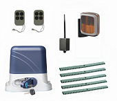 Автоматика для откатных ворот КОРН KSL-1300KIT-L2K5-BT, комплект: привод, 2 пульта, Bluetooth-модуль, лампа, 5 реек
