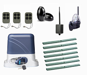 Автоматика для откатных ворот KSL-800 FULL-4K7-BT-Т3, комплект: привод, 3 пульта, Bluetooth-модуль, фотоэлементы, лампа, 7 реек