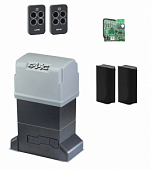 Автоматика для откатных ворот FAAC 844ERKIT-FA, комплект: привод, радиоприемник, 2 пульта, фотоэлементы