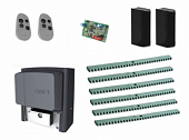 Автоматика для откатных ворот CAME BX704AGS KIT6-FA, комплект: привод, радиоприемник, 2 пульта, фотоэлементы, 6 реек
