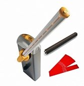 Шлагбаум автоматический CAME GARD 3000, комплект: тумба, стрела, наклейки светоотражающие, пружина