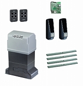 Автоматика для откатных ворот FAAC 844ERKIT-F4, комплект: привод, радиоприемник, 2 пульта, фотоэлементы, 4 рейки