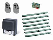 Автоматика для откатных ворот CAME BX608AGS KIT-KR7, комплект: привод, радиоприемник, 2 пульта, 7 реек