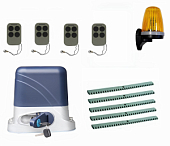 Автоматика для откатных ворот KSL-800 KIT-L3K5-Т4, комплект: привод, 4 пульта, лампа, 5 реек