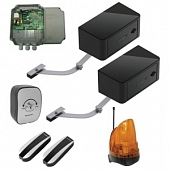 Автоматика для распашных ворот DOORHAN ARM-320PRO/black KIT, комплект: 2 привода, блок управления, фотоэлементы, лампа, пульт