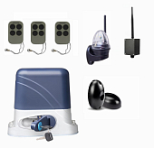 Автоматика для откатных ворот KSL-800 FULL-4-BT-Т3, комплект: привод, 3 пульта, Bluetooth-модуль, фотоэлементы, лампа