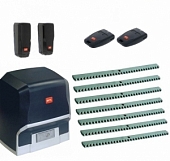 Автоматика для откатных ворот BFT ARES BT A 1000-F7, комплект: привод, фотоэлементы, 2 пульта, 7 реек