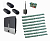 CAME BXL04AGS KIT-KR8-BT-T3 Автоматика для откатных ворот BXL04AGS KIT-KR8-BT-Т3, комплект: привод, радиоприемник, 3 пульта, 8 реек, Bluetooth-модуль