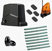 Автоматика для откатных ворот ARW-600MKIT FULL8-1K-T4, комплект: привод, 4 пульта, лампа, фотоэлементы, 8 реек