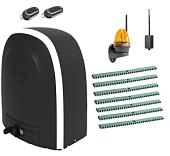 Автоматика для откатных ворот ALUTECH RTO-500MKIT-LK7-BT, комплект: привод, сигнальная лампа, 2 пульта, Bluetooth-модуль, 7 реек