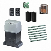 Автоматика для откатных ворот FAAC 844ERKIT FULL-A7, комплект: привод, радиоприемник, 2 пульта, фотоэлементы, лампа, 7 реек
