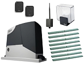 Автоматика для откатных ворот NICE RD400KITFULL-LN8-BT, комплект: привод, лампа, 2 пульта, Bluetooth-модуль, 8 реек 