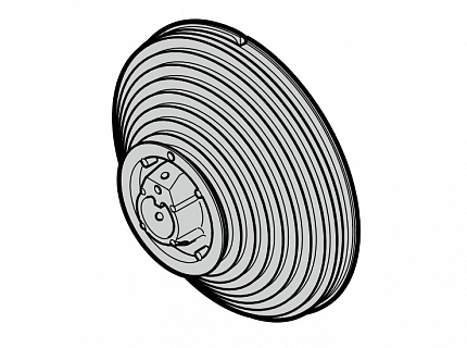 HORMANN 3086210 Барабан для троса, размер 7 для направляющих V, VU (справа)