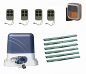 Автоматика для откатных ворот KSL-800 KIT-L2K6-Т4, комплект: привод, 4 пульта, лампа, 6 реек