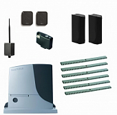 Автоматика для откатных ворот NICE RB600KIT6-FA-BT, комплект: привод, радиоприёмник, 2 пульта, фотоэлементы, 6 реек, Bluetooth-модуль 