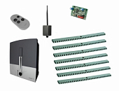 Автоматика для откатных ворот BXL04AGS KIT-KR7-T1-BT, комплект: привод, радиоприемник, пульт, 7 реек, Bluetooth-модуль