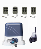 Автоматика для откатных ворот KSL-800 KIT-L44K-Т4, комплект: привод, 4 пульта, лампа