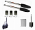 КОРН KSW-2500L-T3-4K-BT Автоматика для распашных ворот KSW-2500 L-T3-4K-BT, комплект: 2 привода, блок управления, 3 пульта, лампа, Bluetooth-модуль