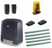 Автоматика для откатных ворот BFT DEIMOS BT A400-KIT5, комплект: привод, фотоэлементы, лампа, 2 пульта, 5 реек