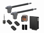 Автоматика для распашных ворот ATW-400KIT FULL-A-BT-Т3, комплект: 2 привода, блок управления, 3 пульта, фотоэлементы, лампа, Bluetooth-модуль