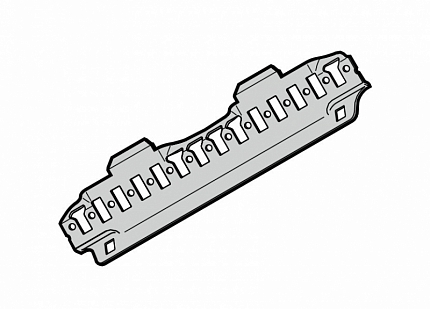 HORMANN 4015133 Зажимная прокладка для направляющей Z (RAL 9002)