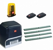 Автоматика для откатных ворот BFT ARES BT A 1500-L4, комплект: привод, 2 пульта, лампа, 4 рейки