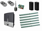 Автоматика для откатных ворот CAME BXL04AGS KIT6-FA-BT, комплект: привод, радиоприемник, 2 пульта, фотоэлементы, 6 реек, Bluetooth-модуль