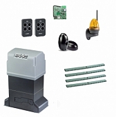 Автоматика для откатных ворот FAAC 844ERKIT FULL4-К, комплект: привод, радиоприемник, 2 пульта, фотоэлементы, лампа, 4 рейки