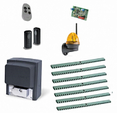 Автоматика для откатных ворот CAME BX608AGS FULL7-K1-T1, комплект: привод, радиоприемник, пульт, фотоэлементы, 7 реек