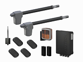 Автоматика для распашных ворот ATW-400KIT FULL-A-BT-T4, комплект: 2 привода, блок управления, 4 пульта, фотоэлементы, лампа, Bluetooth-модуль