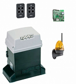 Автоматика для откатных ворот FAAC 746KIT-LK, комплект: привод, радиоприемник, 2 пульта, лампа