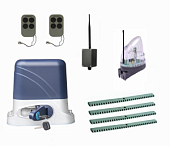 Автоматика для откатных ворот KSL-1300 KIT-L5K4-BT, комплект: привод, 2 пульта, Bluetooth-модуль, лампа, 4 рейки