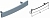 ALUTECH HGI006.002.04 - 407430300 Крышка HGI006.002.04 RAL5010 для подъёмных секционных ворот