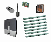 Автоматика для откатных ворот CAME BXL04AGS KIT7-LA-T1-BT, комплект: привод, радиоприемник, пульт, лампа, 7 реек, Bluetooth-модуль