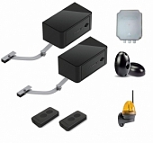 Автоматика для распашных ворот DOORHAN ARM-320PRO/Black-KIT FULL-K, комплект: 2 привода, блок управления, 2 пульта, фотоэлементы, лампа