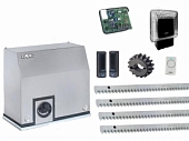Автоматика для откатных ворот FAAC 850KIT4, комплект: привод, рейка, фотоэлементы, лампа, пульт, радиоприемник