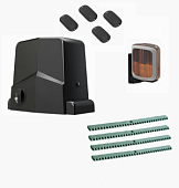 Автоматика для откатных ворот ARW-1000MKIT LA4-T4, комплект: привод, сигнальная лампа, 4 пульта, 4 рейки