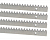 КОРН KR-8-4 Зубчатая рейка для откатных ворот KR-8, M4 30х8х1000 мм, с крепёжным комплектом, 4 шт