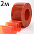 КОРН FLR200-2 Полосовая ПВХ завеса стандартная (красная) 200х2 мм, 1 рулон 2 м