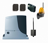 Автоматика для откатных ворот NICE RB1000KIT-LK-BT, комплект: привод, радиоприёмник, 2 пульта, лампа, Bluetooth-модуль 