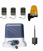 Автоматика для откатных ворот KSL-1300 KIT-L3K-BT-Т3, комплект: привод, 3 пульта, Bluetooth-модуль, лампа