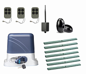 Автоматика для откатных ворот KSL-800 KIT-FK7-BT-Т3, комплект: привод, 3 пульта, Bluetooth-модуль, фотоэлементы, 7 реек