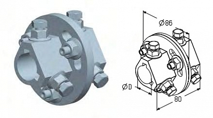 ALUTECH AC-1 - 403710000 Муфта соединительная AC-1 для подъёмных секционных ворот